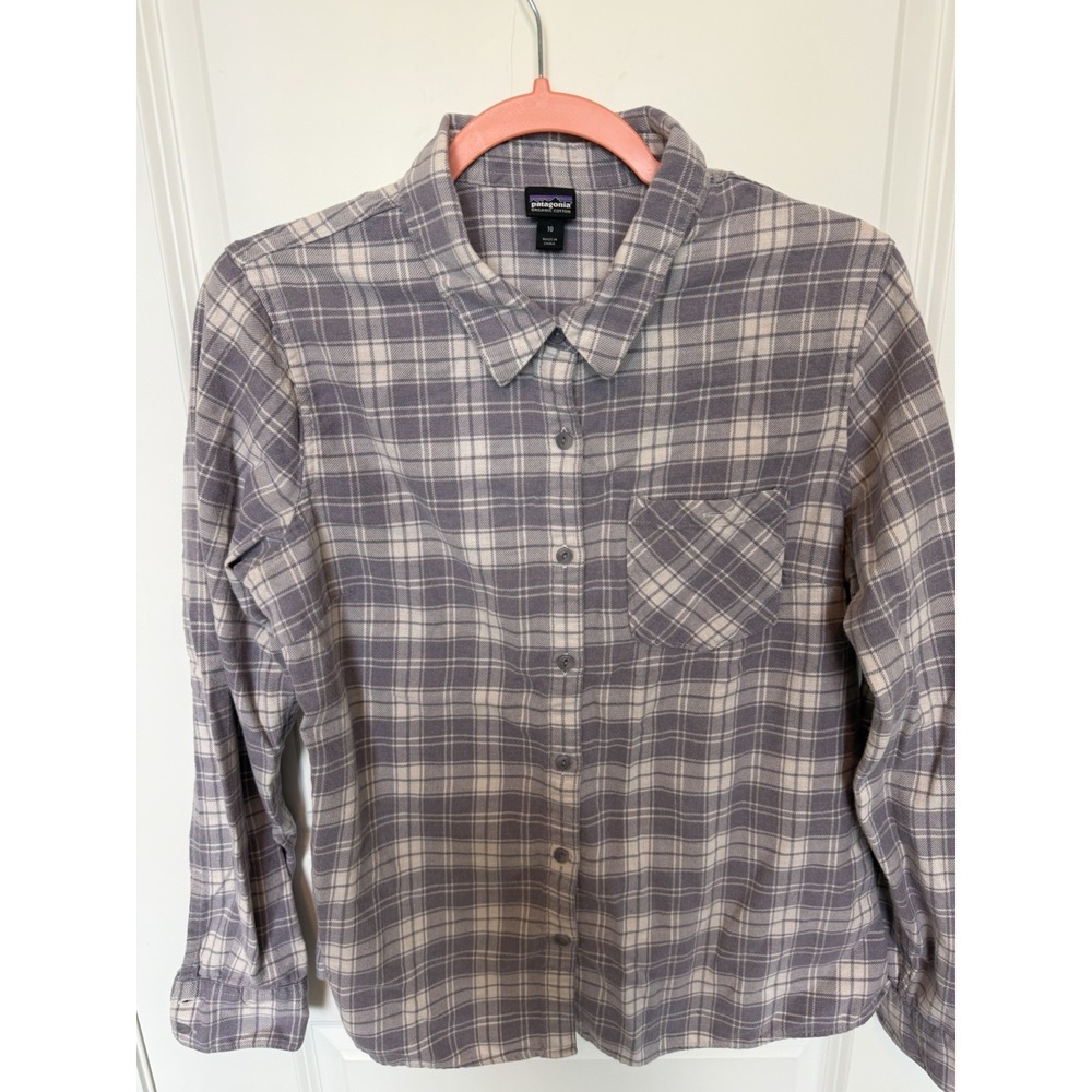 Patagonia Women's Long Sleeve Plaid Shirt, Size 10,